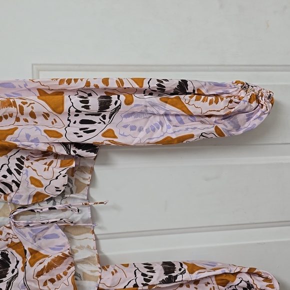 Esmeralda Crop Top in Orange FOR LOVE & LEMONS - Picture 5 of 13